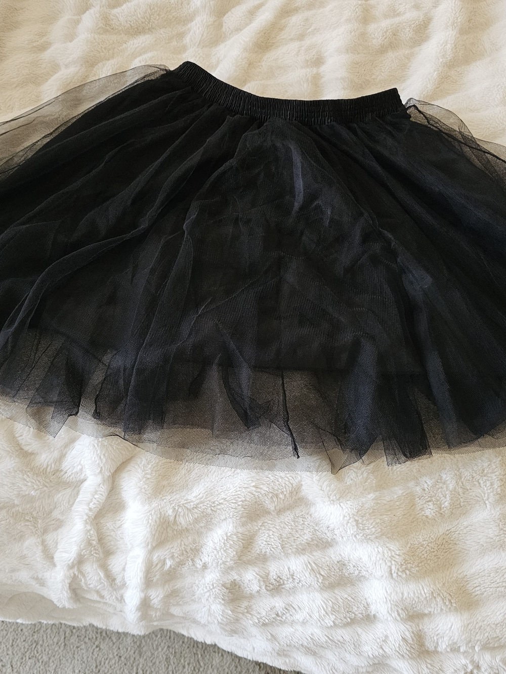 Black Tulle Mini Skirt - Women